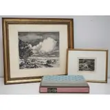 John H. DePol, From Dark to Light, Wood Engravings for The Stone House Press, Drypoint etching