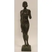 Arthur C. Morgan, Untitled, Bronze sculpture of a nude beauty