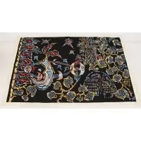 Jean Lurçat, Paris by night, Silkscreen tapestry, ink signed on label verso