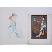Hilary Knight, Poppy, Watercolor and pencil on paper