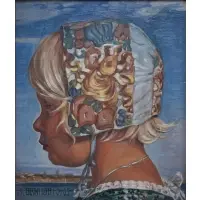 Bertha Dorph, Untitled, Oil on board