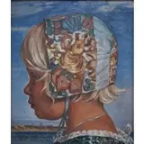 Bertha Dorph, Untitled, Oil on board
