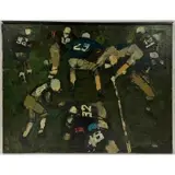 Harvey Schmidt, The Wham in Football, Oil on canvas