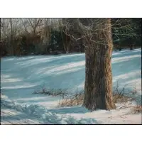 Joseph Reboli, Tree in Winter, Oil on canvas