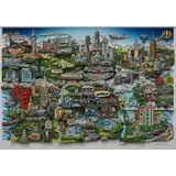 Charles Fazzino, Fort Group, Silkscreen serigraph and/or Mixed-Media on Museum Paper