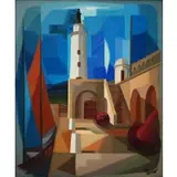 Francisco Coradal-Cougar, Antibes, Oil on canvas