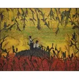 Vincent Smith, Fishing, Oil on board