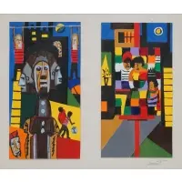 Vincent Smith, Sketch for a Mural, Acrylic on board