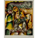 Alexandra Nechita, Miss Maui, Colored Lithograph on Arches paper
