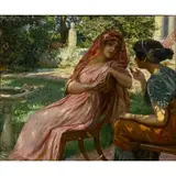 George-Antoine Rochegrosse, The Conversation, Oil on canvas