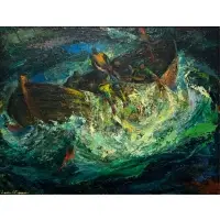 Iver Rose, 138th Annual Exhibition of the Pennsylvania Academy of the Fine Arts, Oil on masonite