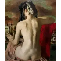 Jerry Farnsworth, Naked in the City, Oil on canvas
