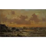 Henry Enfield, Crashing Waves, Oil on canvas