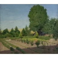 Frank DuMond, Orchards in Old Lyme, Oil on canvas