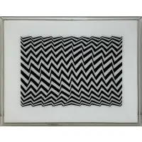 Bridget Riley, 65, Screen print on Plexiglas, incised with signature and date '65' lower left