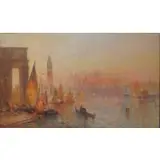 Lucien Whiting Powell, View of Venice, Oil on canvas