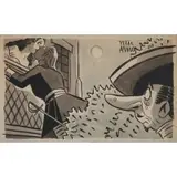 Peter Arno, Cyrano de Bergerac, Watercolor and ink on illustration board