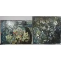 Fred G. Hauck, Abstract compositions, Oils on canvas