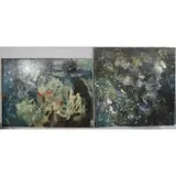 Fred G. Hauck, Abstract compositions, Oils on canvas