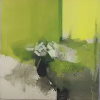 Mia Blumenstock, Abstract composition, Oil on canvas