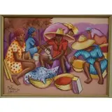 Savain?, 73 lower left. From a Westchester County, NY collection. Dimensions: 14, Acrylic on board