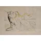 Untitled by Salvador Dalí, Pencil signed and numbered 94 / 120 etching, sold Feb 2024