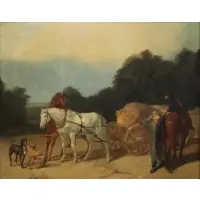 News of the Battle of Lexington by William Ranney, Oil on canvas laid to board, sold Nov 2023
