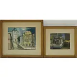Remo Farruggio, 1945, (both) gouache on paper