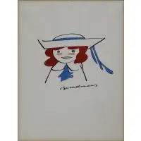 Madeline by Ludwig Bemelmans, Gouache on paper, sold Nov 2023
