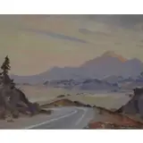 Mykola Krychevsky, Landscape, Watercolor on paper