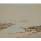 Mykola Krychevsky, St. Malo, Watercolor on paper