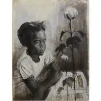 Ernest Crichlow, Portrait of Young Girl, 1965, Oil on paper
