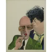 KOJACK by Al Hirschfeld, Gouache on board, sold Nov 2023
