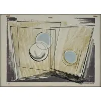 Oblique Forms by Barbara Hepworth, (from Twelve Lithographs Series), sold Nov 2023