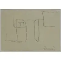 Giorgio Morandi, Natura Morta (Still Life), Pencil on paper