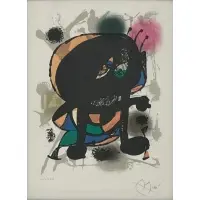 Lithograph III by Joan Miró, sold Nov 2023