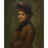 Edward Charles Barnes, Ready for the Walk, Oil on canvas