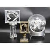 Ernest Bottomley, Alwin Gallery, 2 Aluminum and 1 bronze sculptures