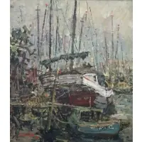 Tan Choh Tee, Tonhang, Oil on canvas