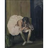 Harry Everett Townsend, Mannequin and Model (Ballerina), Oil on board