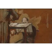 Derek Hill, First Violin, Oil on board