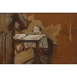 Derek Hill, First Violin, Oil on board