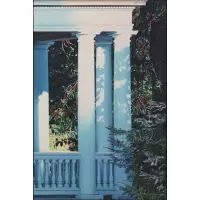Alice Dalton Brown, Four Evening Columns #1, Oil on canvas