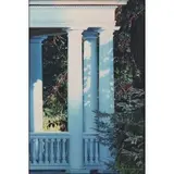 Alice Dalton Brown, Four Evening Columns #1, Oil on canvas