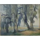 William F. Krondorf, Florida Landscape, Watercolor on paper