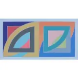 Port aux Basques, from Newfoundland Series by Frank Stella, Lithograph and screenprint in colors, on Arjomari paper, sold Oct 2023