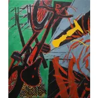 David Row, Electro Luxe, Oil on canvas