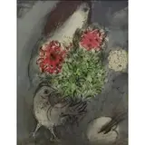 Marc Chagal, Muse of an Artist, Offset Color Lithograph