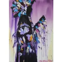 Pablo Antonio Milan, Untitled (Native American Chief), Acrylic on canvas