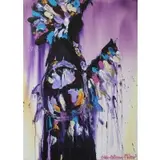 Pablo Antonio Milan, Untitled (Native American Chief), Acrylic on canvas